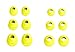 12pcs (DF-3sz) Neon Yellow S/M/L Double Flange and Round Replacement Adapters Earbuds Eartips for BeatsX, Powerbeats 3 2 1, and Urbeats 3 Earphones Headphonesthumb 4