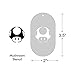 Stencil- Mario Mushroom, 1.25x1.25 Inch Image on 3.5x2 Border, Size 1