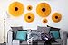 6-Piece Sunflower Theme Decorations Tissue Paper Fan Party Supplies Perfect for Classroom Baby Shower Wedding Birthday Backdrop Garland (Two 24 inch, Two 16 inch, Two 9.5 inch.)