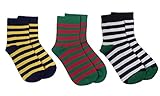 Rambutan Kids Striped Seamless Colorful Bamboo Socks US 13-2