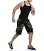 LOVECC Men's Cotton Loose Fit Multi Pocket Cargo Shorts, Army Green, 40