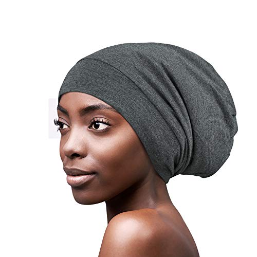 Satin Lined Sleep Cap Bamboo Slouchy 
