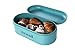 Large Bread Box for Kitchen Counter - Bread Bin Storage Container With Lid - Metal Vintage Retro Design for Loaves, Sliced Bread, Pastries, Teal, 17 x 9 x 6 Inches
