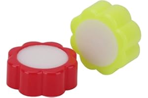 JOWXSX 1 PCS and Resistant Counting Sponge Flower Shape Sponge Finger Wet for Counting Cash Money for Office Bank Use Red+Yellow Superiorâ€‚Quality Greaseless, Stainingless, Odorless