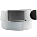 Samtree Web Belts for Men, Solid Color Military Style Press Buckle Canvas Belt (01-White)