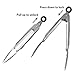 Ruzels Brushed Stainless Steel Locking Kitchen Tongs 9 Inch & 12 Inch Set of 2