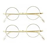 Round Wire Rim Glasses Costume Accessory (2 Pack)