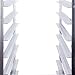 ARKSEN Commercial Kitchen 10 Tier Bun Pan Half Height Rack Sheet Aluminum w/Brake Wheels