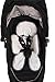Alphabetz Alphabetz Reversable Head and Body Support and Strap Cover Set For Car Seats and Strollers, white, gray
