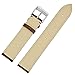 TStrap 20mm Leather Watch Band Brown Genuine Leather Watch Strap with Watch Clasp Buckle For Men Women (20mm Full Brown)