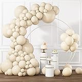 RUBFAC White Sand Balloons Different Sizes 105pcs