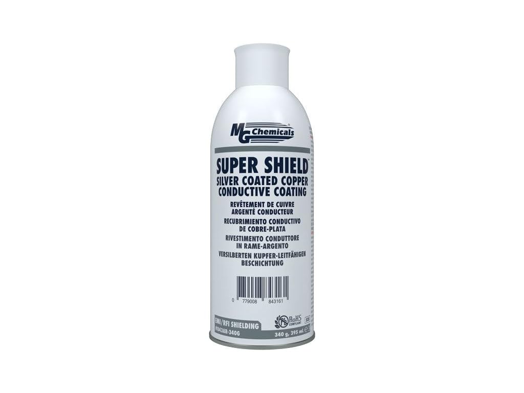 MG Chemicals 843AR Super Shield Silver Coated Copper Conductive Coating, 395 ml, Aerosol Can , Silver Beige