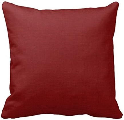 Rustic Red Faux Burlap Accent Pillow Case 18" * 18"