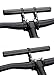 MaxMiles Bicycle Accessories Bike Bracket Handlebar Extension Flashlight Mount Carbon Fiber Extender Aluminum Alloy Holder Space Saver (Gub Double Carbon)