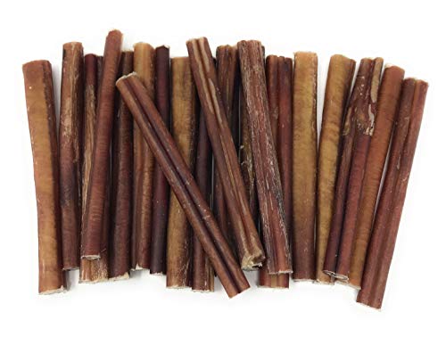 Sancho & Lola's 6 Inch Bully Sticks for Dogs - 24oz Value Pack Grass-Fed Free-Range Grain-Free Beef Pizzles