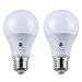 LED Sensor Bulbs ,TOPCHANCES 2Pcs 7W E27 Dusk to Dawn Smart LED Light Bulb Energy Save Automatic Sensor Ball Lamps (4000K-Natural White)