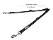Leash Boss Extra Long Double Dog Leash Coupler for Large Dogs - 16-28 Inches - Adjustable 1 Inch Heavy Duty Nylon Leash Splitter for Large Dogs (1 Inch Wide x 16-28 Inches, Black)