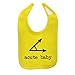 So Relative! Unisex Baby A Cute Baby (Acute Angle) Cotton Baby Bib (Yellow)