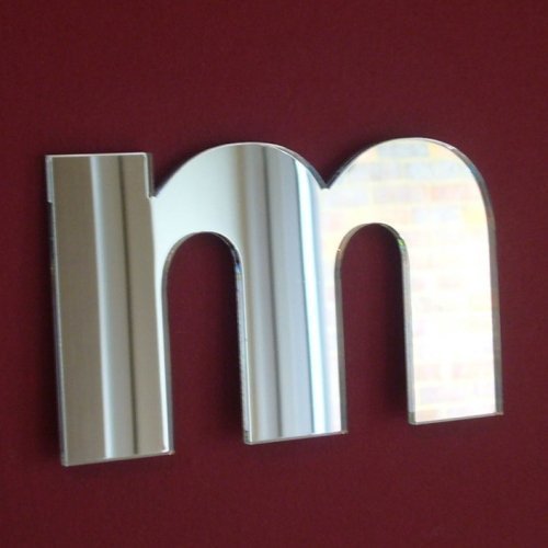 Lower Case Letter M Mirror 10cm