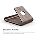 elago® Wood Stand [Authentic Walnut] - [Premium Walnut Wood][Cable Management][Optimum Angle] - for All iPhones, iPad Mini, Galaxy, and Other Smartphones