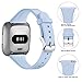 Hamile Bands Compatible for Fitbit Versa 2/Versa/Lite/Special Edition(SE), Slim Narrow Soft Silicone Band Accessories Replacement Wrist Strap Wristbands for Versa Smart Watch, Women Men Girls