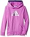 adidas Girls' Little Performance Hoodie, Light Purple, 6