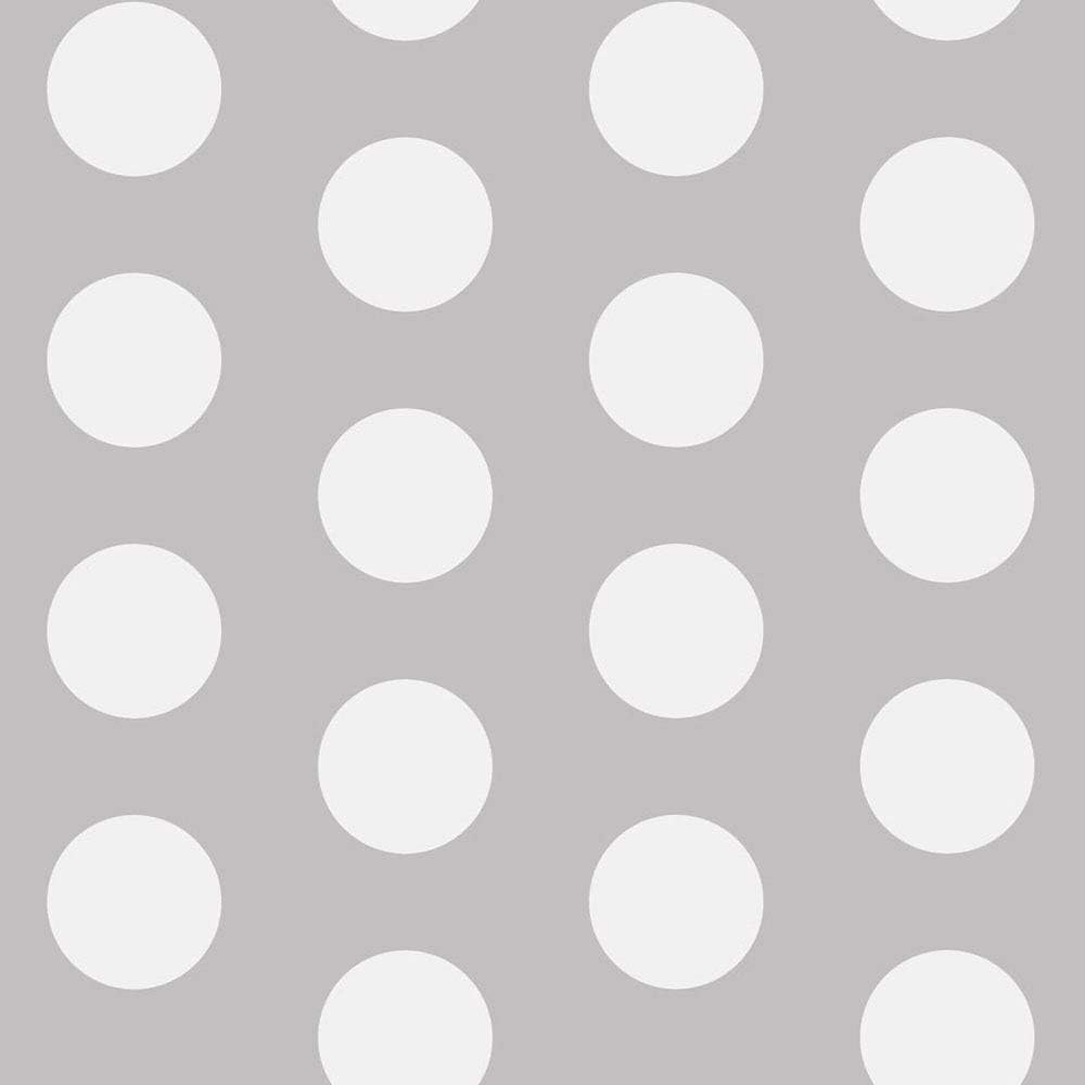 Big Dots Polka Dot Wallpaper White/Grey A617 CAO 1