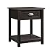 Sauder County Line Night Stand, Estate Black finish