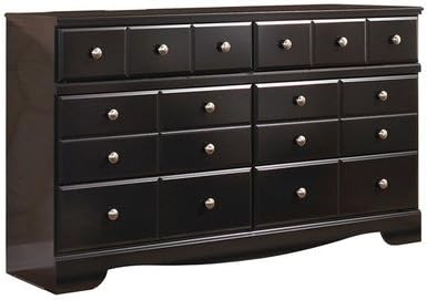 Amazon Com Living Better Now Dresser 6 Drawers Chest Dark Brown Wood Bedroom Furniture Clothes Storage Furniture Decor