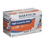 Marathon - Bath Tissue, 2-Ply, Jumbo Roll, 1,000 Ft. Rolls -6 Rolls.. Product ID: 731631094198