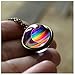Galaxy Pendant Necklaces Nebula Double Sided Outer Space Glass Planet Necklace for Women Men Earth Globe Universe Jewelry Christmas Gifts 8