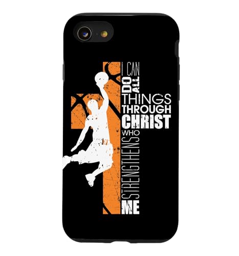 Christian Gifts Teen Boys Players Religious Basketball Phone Case for iPhone SE…