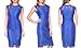 Stanzino Women's 2609BLUES Sleeveless Lace Dress, Blue, S