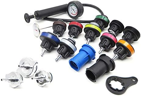 Benkeg ほとんどの車のための18pcs普遍的なラジエーターの圧力テスターの自動車ポンプ冷却装置修理空気圧計 送料無料 一部地域を除く