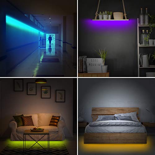 USB LED Light Strip,SOLMORE RGB LED Strip Lights TV Backlight Strip 2m/6.6ft 5050 Flexible LED Strip with IR Remote,Waterproof LED Light Strip for TV LCD,Desktop PC/Laptop Background Lighting Decor - Thumbnail 3