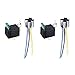 Etopars 2 X 12V 30A Car Vehicle Motor Heavy Duty Relay Socket Plug 4Pin Fuse On/Off SPST Wire Metal