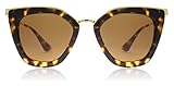 Prada 53SS 7S06N0 Medium Havana 53SS Cats Eyes Sunglasses Lens Category 2 Size