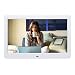 Digital Picture Frames SZSUPER 10 inch Digital Photo Frame High Resolution LCD Electronic Picture Frames with Video Player Calendar Auto On/Off Timer with Remote Control Digital Frame (White)thumb 1