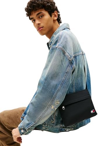 Uomo Borsa a Tracolla Daily Ripstop con Tasca Esterna, Nero (Black), Taglia Unica