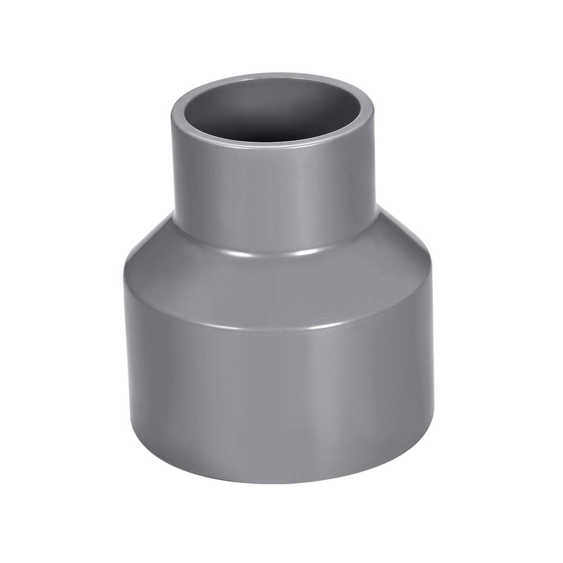 sourcing map PVC DWV Reducing Coupling Schedule 40 Gray 40mm x 63mm Socket