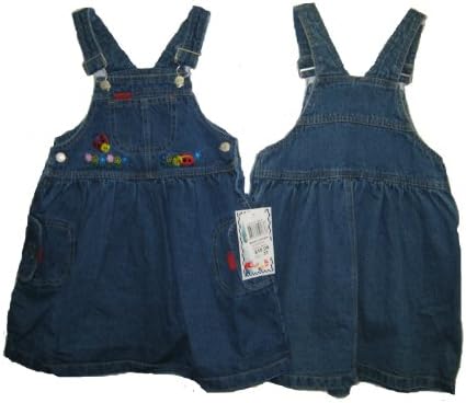 Girls's Sizes 2T/3T/4T/5T Denim Embroidered Jumper Dress