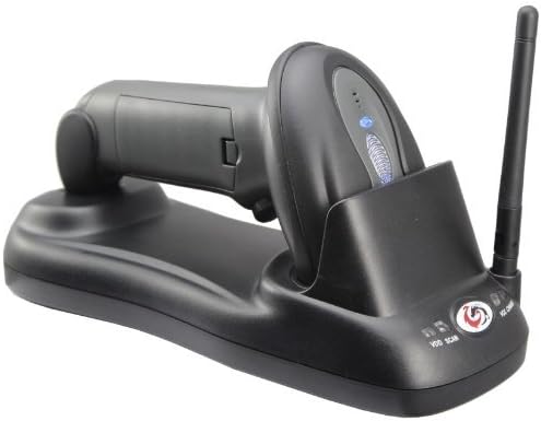 KALEA-INFORMATIQUE Wireless laser barcode scanner, programmable 32 BITS, 300M range, rechargeable battery. Connection via USB port