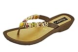 Grandco Rainbow Thong Sandals - Brown - 8