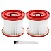 49-90-1900 Wet/Dry Filter Kit Replacement Compatible with Milwaukee Cordless Vacuum (Pack of 2)