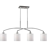 Forte 2683-04-55 Transitional Four Light Island Pendant in Bronze/Dark Finish, 42.00 inches