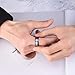 King Will Duo 8mm 10mm Black Brushed Blue Tungsten Carbide Wedding Band Ring Polish Finished Comfort Fit