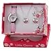 Ravel Little Gems Olly Owl Children's Quartz Watch with White Dial Analogue Display and Pink Plastic Strap R2225