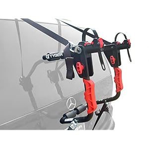 Tyger Auto TG-RK1B204B Deluxe Black 1-Bike Trunk Mount Bicycle Carrier Rack. (Compatible with Most Sedans/Hatchbacks…