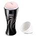 ZEMALIA Vase Male Masturbators Vagina Pocket Man Masturbation Cup Sex Toys for Male Masturber Realistic Textured Discreetly Packed(Black)