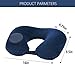 CELAHE Inflatable Travel Neck Pillow, Portable Airplane Pillow and Cervical Neck Pillow for Kids + Adults, for Lightweight Support in Airplane, Car, Train, Bus and Home, with Storage Bag